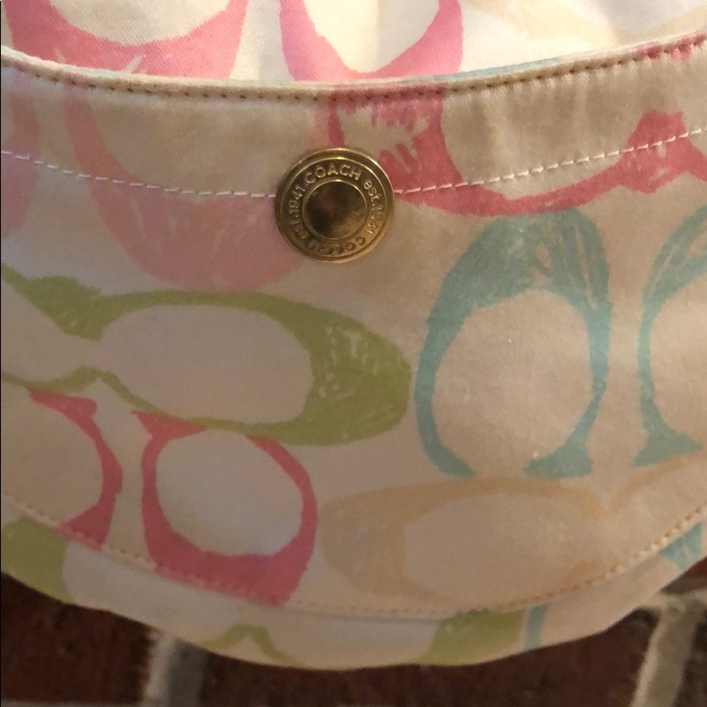 Coach Hampton Hobo Scribble Monogram Bag - image 6